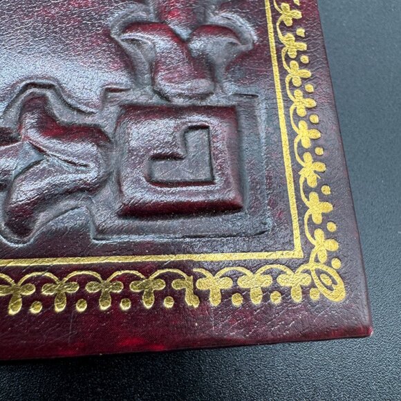 Vintage Keepsake Photos Ephemera Journal Album Faux Leather Relief Antique-look - Picture 5 of 11